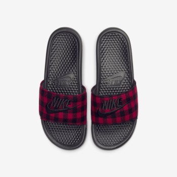 Nike Benassi JDI SE - Férfi Szandál - Fekete/Piros/Fekete